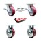 Service Caster 6 Inch Kingpinless Poly on Aluminum Caster Brakes/Swivel Locks 2 Rigid SCC, 2PK SCC-KP30S620-PAR-SLB-BSL-2-R-2 - alternate 3
